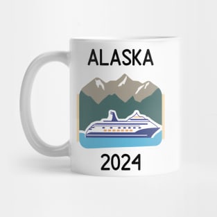 Cruise Alaska 2024 with mountains Mug